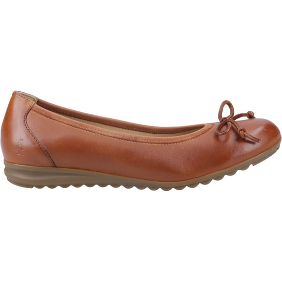 Hush Puppies Lucille Leren Dames Tan Platte Schoenen - Image 5