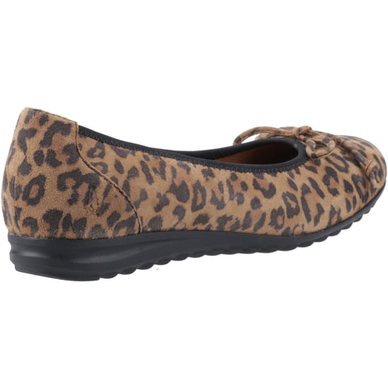 Hush Puppies Lucille Dames Leren Luipaard Flats - Image 2