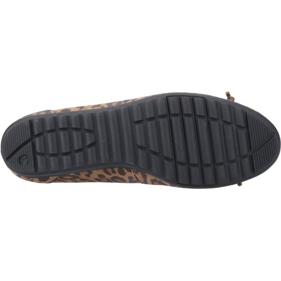 Hush Puppies Lucille Dames Leren Luipaard Flats - Image 3
