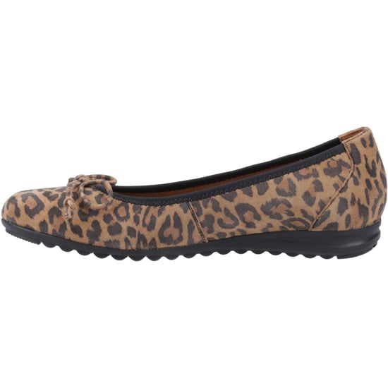 Hush Puppies Lucille Dames Leren Luipaard Flats - Image 4