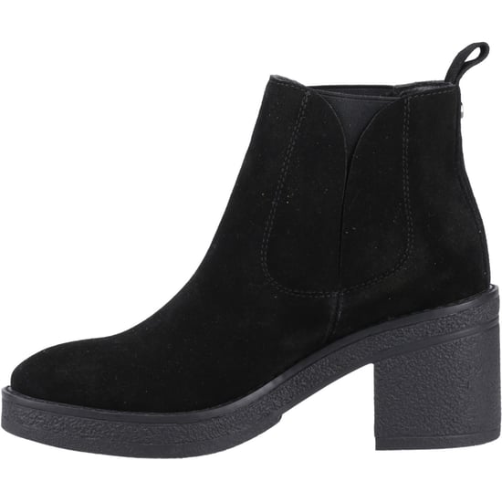 Hush Puppies Felicia Suède Dames Zwarte Gehackte Chelsea Boots - Image 4