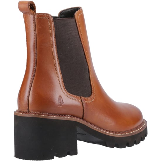 Hush Puppies Gaia Leren Dames Tan Hak Chelsea Boots - Image 2