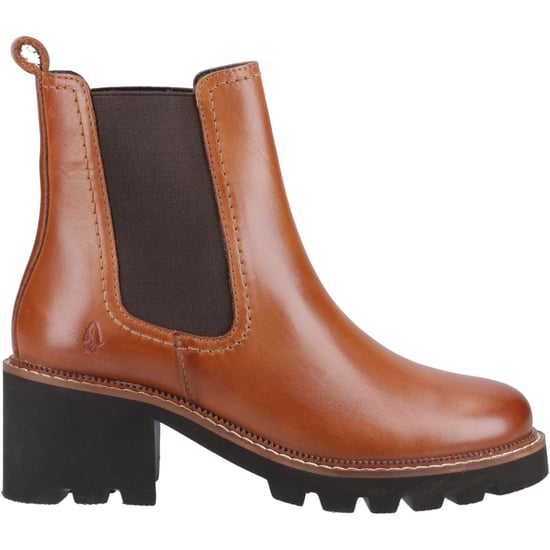 Hush Puppies Gaia Leren Dames Tan Hak Chelsea Boots - Image 5