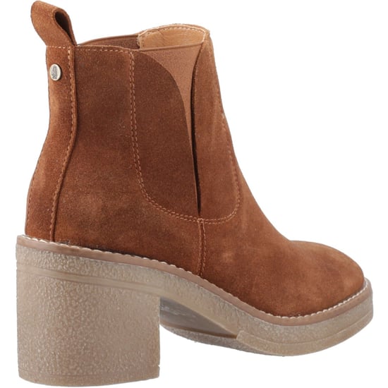 Hush Puppies Felicia Suède Dames Tan Geklede Chelsea Laarsjes - Image 2
