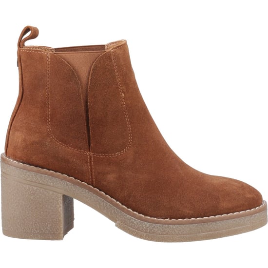 Hush Puppies Felicia Suède Dames Tan Geklede Chelsea Laarsjes - Image 5
