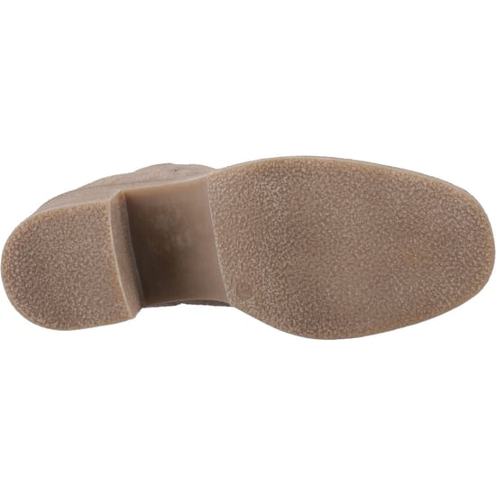 Hush Puppies Felicia Suède Dames Taupe Hak Chelsea Boots - Image 3