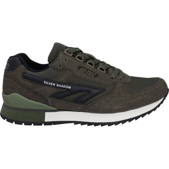 Hi-Tec Silver Shadow PU Suède/Polyester Heren Donkergroene Veterschoenen - Image 5