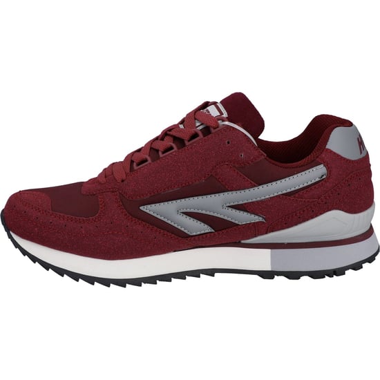 Hi-Tec Silver Shadow PU Suède/Polyester Heren Kersenkleurige Veterschoenen - Image 4