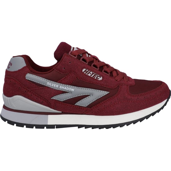 Hi-Tec Silver Shadow PU Suède/Polyester Heren Kersenkleurige Veterschoenen - Image 5