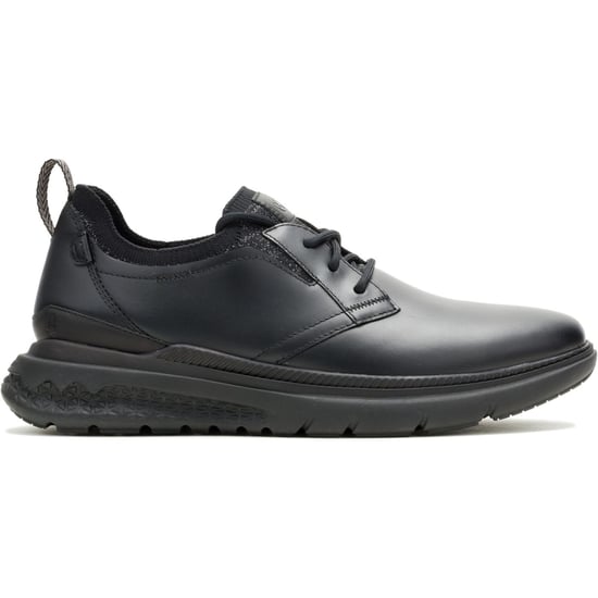 Hush Puppies Excel Leren Heren Zwarte/Zwarte Veterschoenen - Image 6