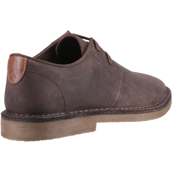 Hush Puppies Scout Leren Heren Veterschoenen in Waxy Bruin - Image 2