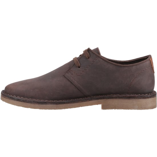 Hush Puppies Scout Leren Heren Veterschoenen in Waxy Bruin - Image 4