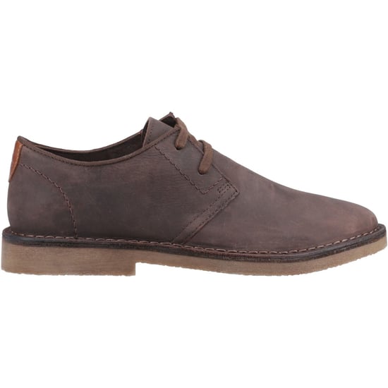 Hush Puppies Scout Leren Heren Veterschoenen in Waxy Bruin - Image 5