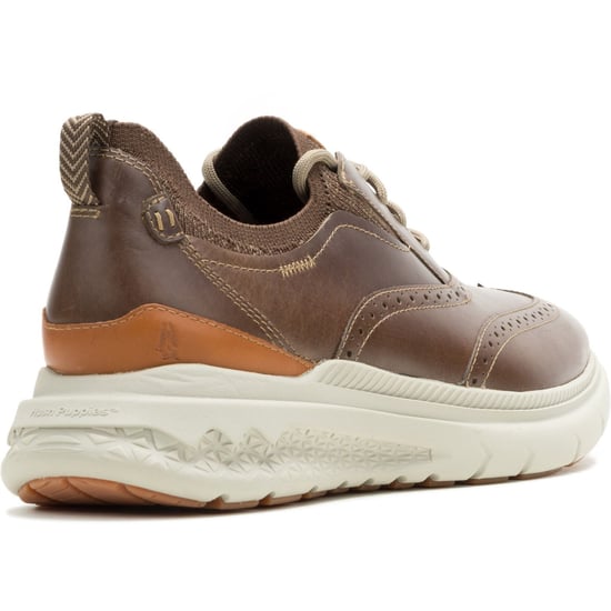 Hush Puppies Excel Leren Heren Fossil Veterschoenen - Image 2