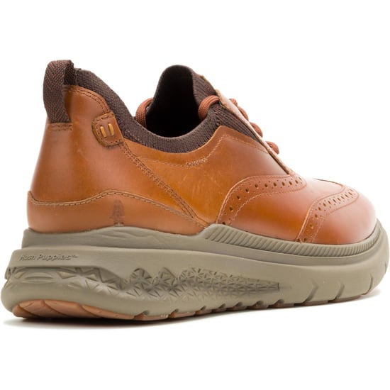 Hush Puppies Excel Leer Heren Cognac Veterschoenen - Image 2