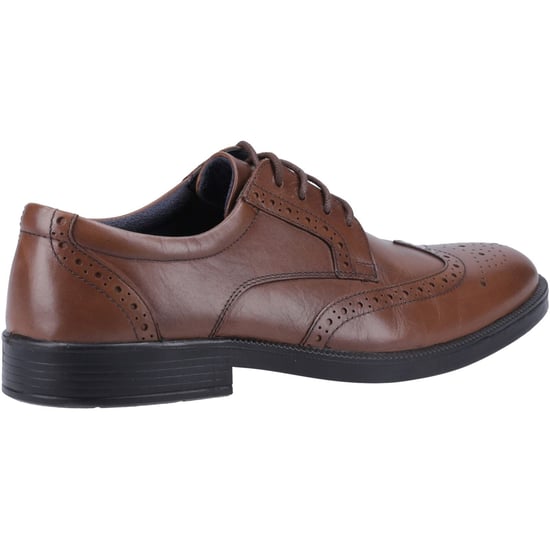 Hush Puppies Nolan Lederen Heren Tan Brogues Schoenen - Image 2