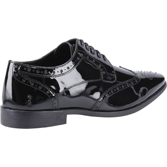 Hush Puppies Elliot Leren Heren Zwarte Brogues Schoenen - Image 2