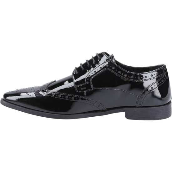 Hush Puppies Elliot Leren Heren Zwarte Brogues Schoenen - Image 4