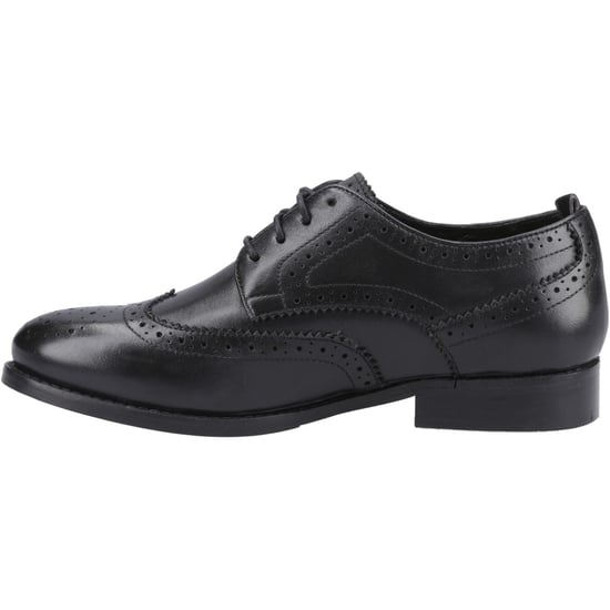 Hush Puppies Natalia Damesbrogues Schoenen Van Zwart/zwart Leer - Image 4