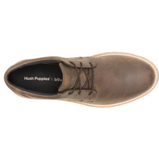 Hush Puppies JENSON MUDDY RIVER Leren Heren Brown Oxford Schoenen - Image 4