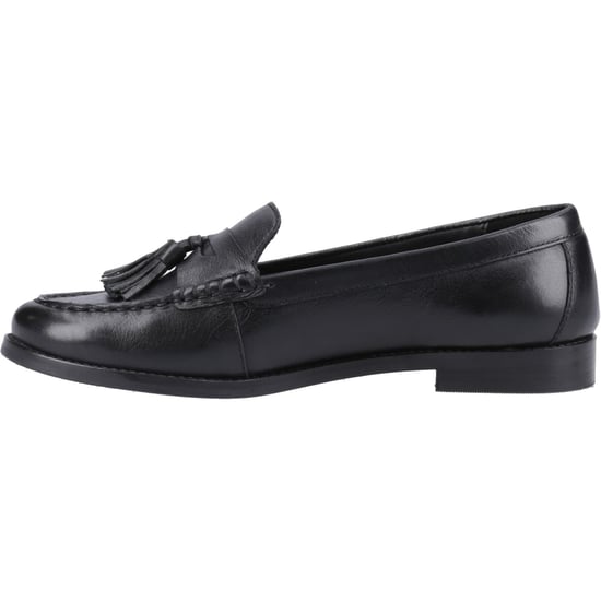 Hush Puppies Connie Dames Zwarte Leren Instappers - Image 4