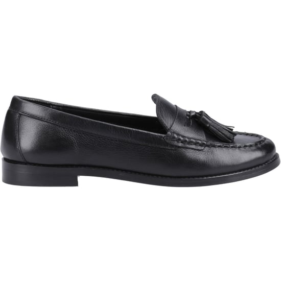 Hush Puppies Connie Dames Zwarte Leren Instappers - Image 5