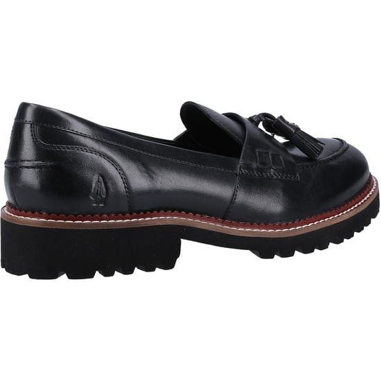 Hush Puppies Ginny Dames Zwarte Leren Instappers - Image 2
