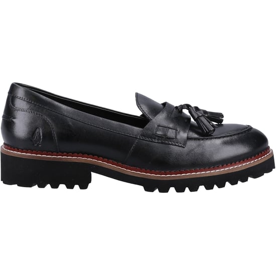 Hush Puppies Ginny Dames Zwarte Leren Instappers - Image 4