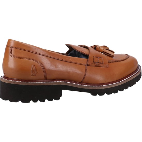 Hush Puppies Ginny Leren Dames Tan Mocassins - Image 2