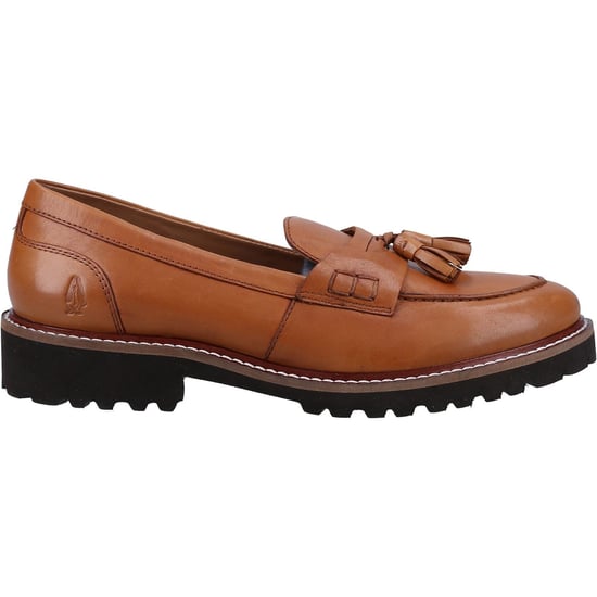 Hush Puppies Ginny Leren Dames Tan Mocassins - Image 4