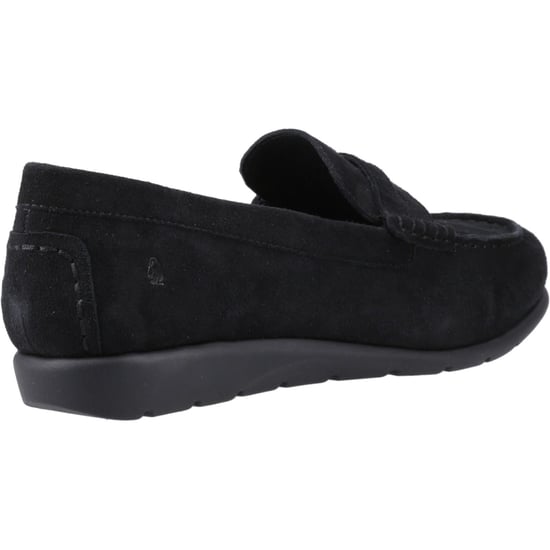 Hush Puppies Shelby Suède Dames Zwarte Instappers - Image 2