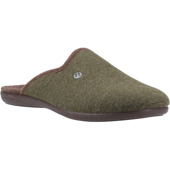 Cotswold Spelsbury Textiel Heren Khaki Muiltjes - Image 1
