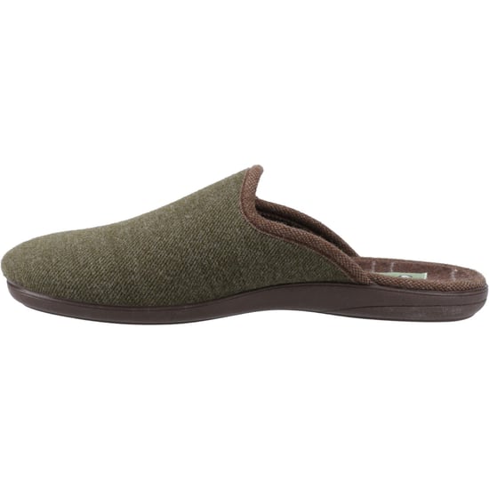 Cotswold Spelsbury Textiel Heren Khaki Muiltjes - Image 4