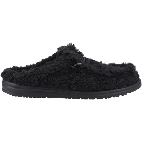 HEYDUDE Wally Polyester Heren Zwarte/zwarte Muilezels - Image 5