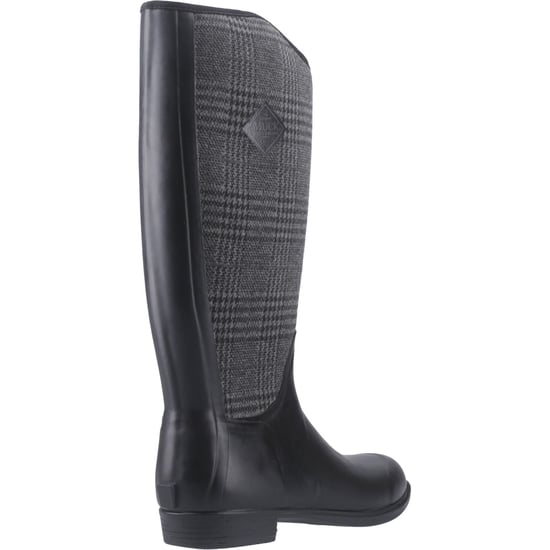 Muck Boots Derby Hoge Rubber Dames Zwart/Plaid Winter Kniehoge Laarzen - Image 2