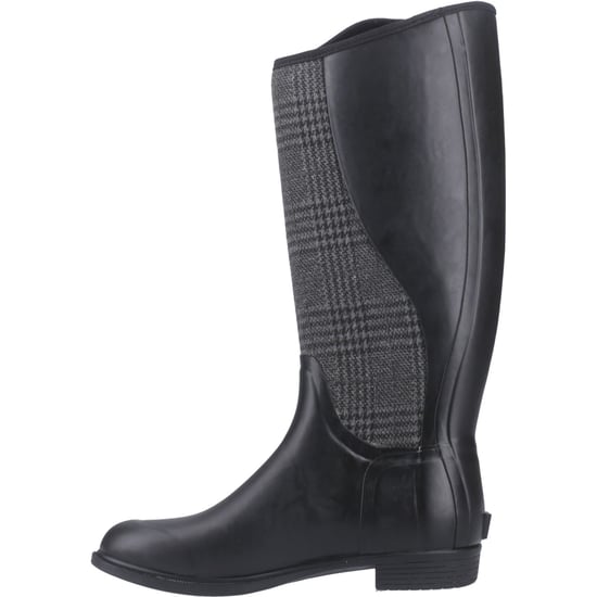 Muck Boots Derby Hoge Rubber Dames Zwart/Plaid Winter Kniehoge Laarzen - Image 4