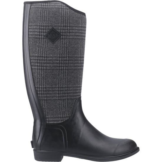 Muck Boots Derby Hoge Rubber Dames Zwart/Plaid Winter Kniehoge Laarzen - Image 5