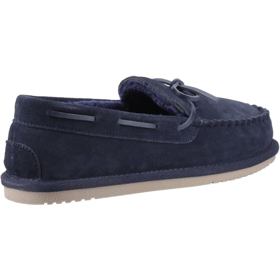 Hush Puppies Abraham Suède Heren Slippers in Marineblauw - Image 2