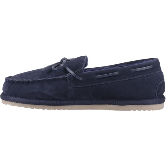 Hush Puppies Abraham Suède Heren Slippers in Marineblauw - Image 4