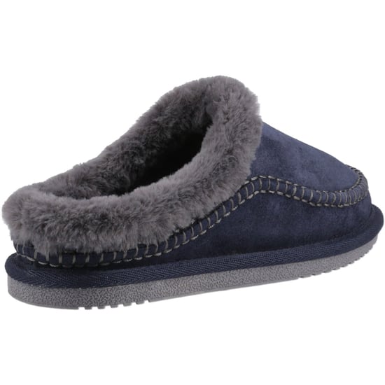 Hush Puppies Anika Suède Dames Navy Slippers - Image 2