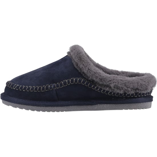 Hush Puppies Anika Suède Dames Navy Slippers - Image 4