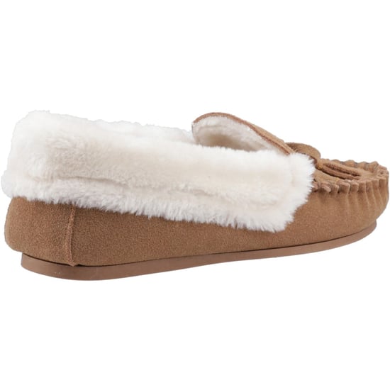 Hush Puppies Agnes Suède Dames Tan Slippers - Image 2