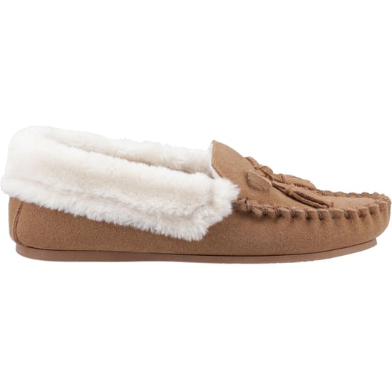 Hush Puppies Agnes Suède Dames Tan Slippers - Image 5