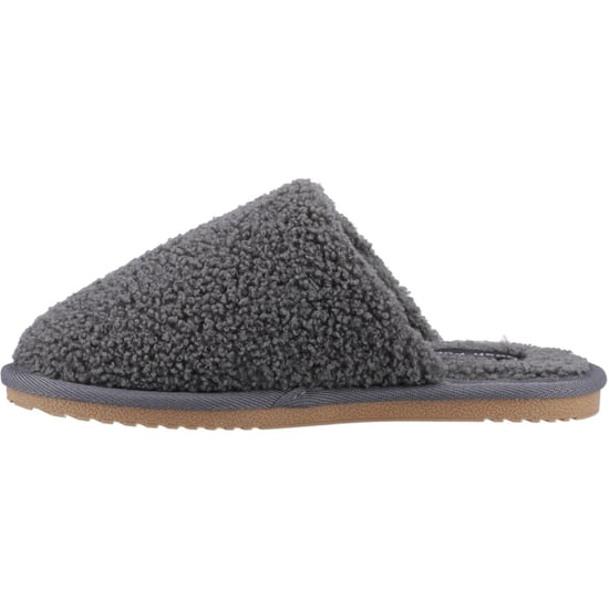 Hush Puppies Joanna Textiel Dames Charcoal Slippers - Image 4