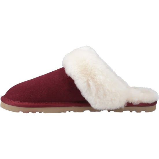 Hush Puppies Samantha Suede Dames Bordeaux Slippers - Image 4