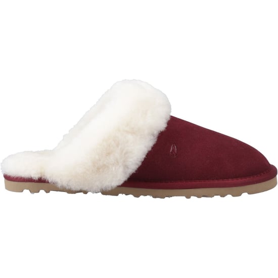 Hush Puppies Samantha Suede Dames Bordeaux Slippers - Image 5
