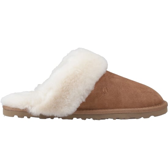 Hush Puppies Samantha Dames Suède Tan Pantoffels - Image 5
