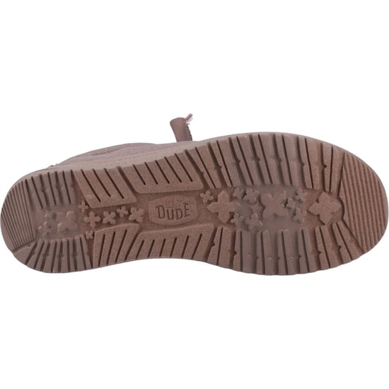 HEYDUDE Wally Stretch Canvas Katoenen Heren Moccasins Schoenen Diep Taupe - Image 3