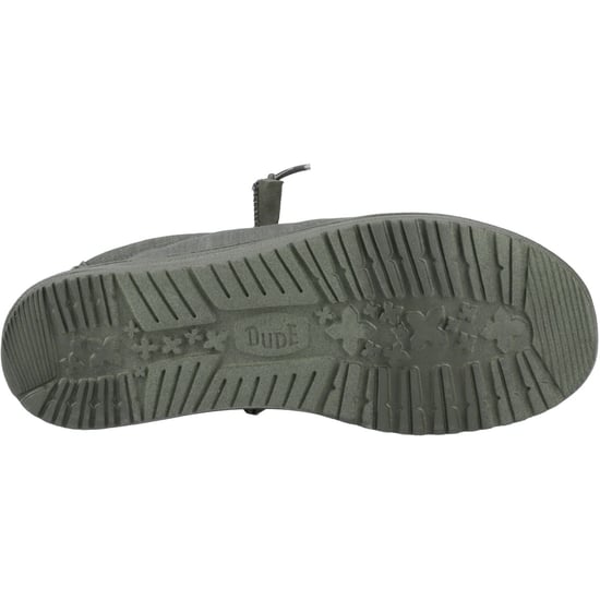HEYDUDE Wally Stretch Canvas Katoenen Heren Donkergroene Mocassin Schoenen - Image 3
