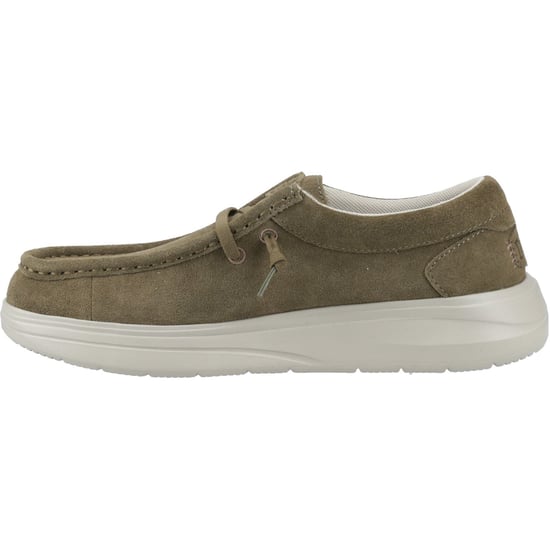 HEYDUDE Wally X Suede Heren Moccasins Schoenen Van Donkergroen/steengrijs Suède - Image 4